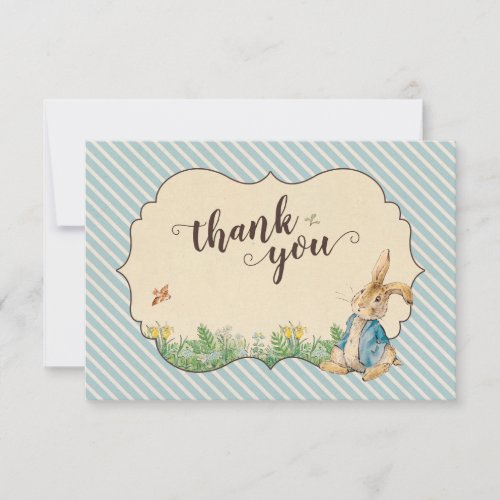 Peter Rabbit  First Birthday Thank You