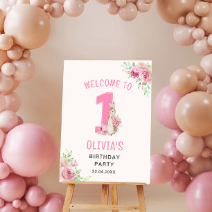 Peter Rabbit   First Birthday Welcome Foam Board