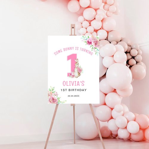 Peter Rabbit  First Birthday Welcome Sign