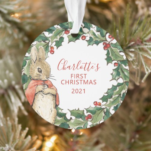 Peter Rabbit _ Flopsy  1st Christmas Ornament