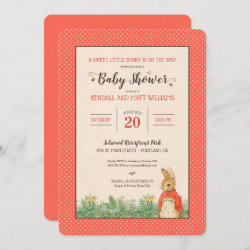 Peter Rabbit - Flopsy | Girl Baby Shower Invitation