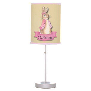 Peter Rabbit Flopsy Pink Girl Custom Table Lamp