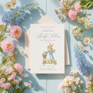 Peter Rabbit Garden Baby Shower Invitation