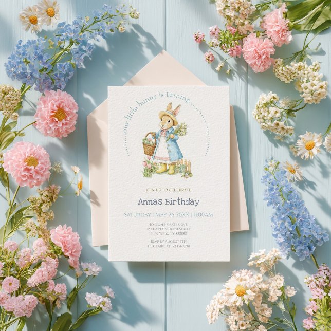 Peter Rabbit Garden Birthday Invitation (Creator Uploaded)