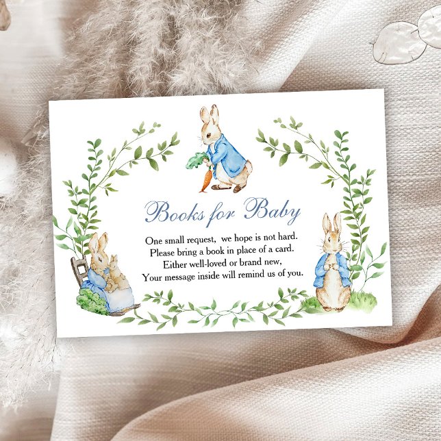 Peter Rabbit Garden Books For Baby RSVP Card (Creator Uploaded)