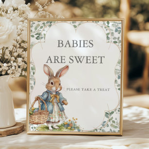 Peter Rabbit Girl Baby Shower Babies Are Sweet Poster