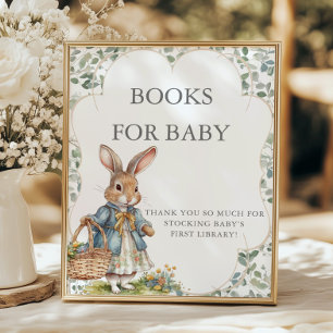 Peter Rabbit Girl Baby Shower Books For Baby Poster