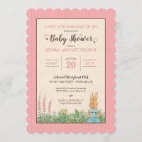 Peter Rabbit | Girl Baby Shower Invitation