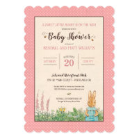 Peter Rabbit | Girl Baby Shower Invitation