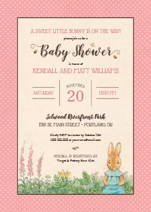 Rabbit Baby Shower Invitations Zazzle