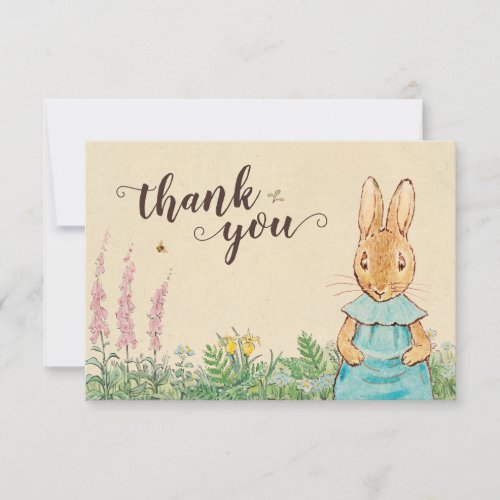 Peter Rabbit  Girl Baby Shower Thank You