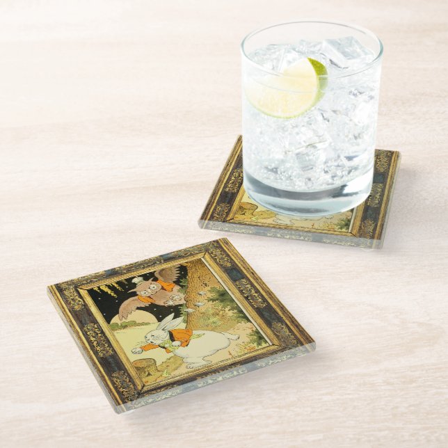 Peter Rabbit Glass Coaster (Angled)