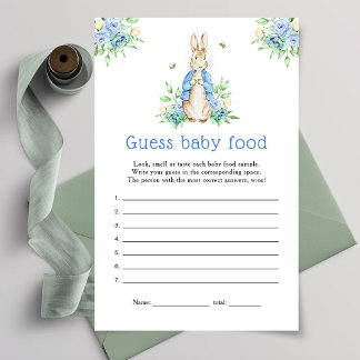 Peter Rabbit Guess baby food game