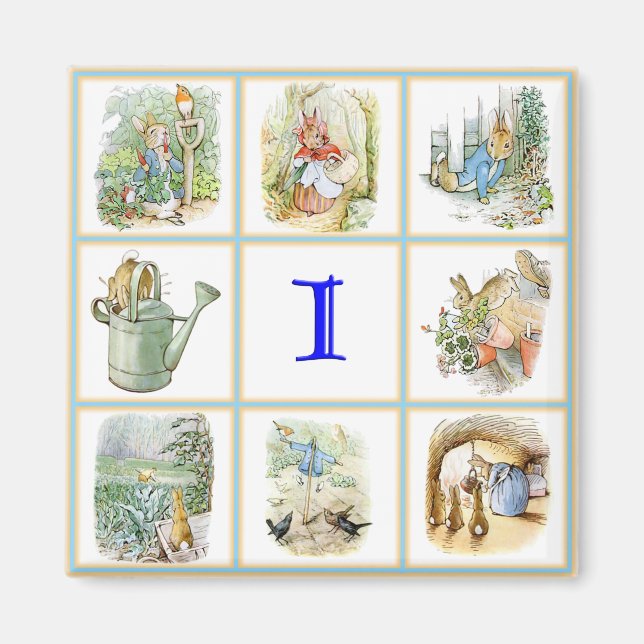 PETER RABBIT images personalized with the letter H Magnet (Front)