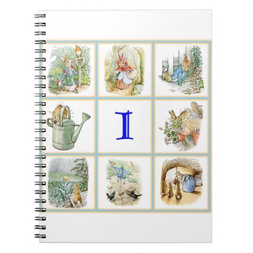PETER RABBIT images personalized with the letter H Notebook