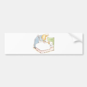 Peter Rabbit in Bed (Being Fed by his Mother) Bumper Sticker