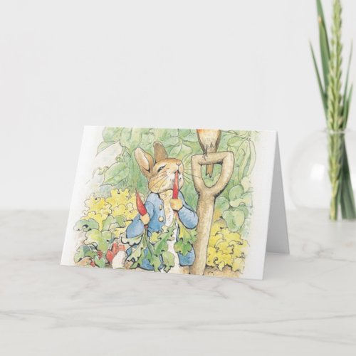 Peter Rabbit In The Garden _ Beatrix Potter Card