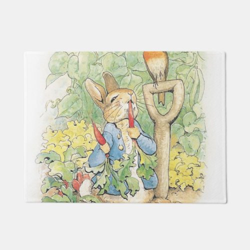 Peter Rabbit In The Garden _ Beatrix Potter Doormat