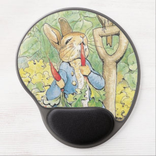 Peter Rabbit In The Garden - Beatrix Potter Gel Mouse Pad