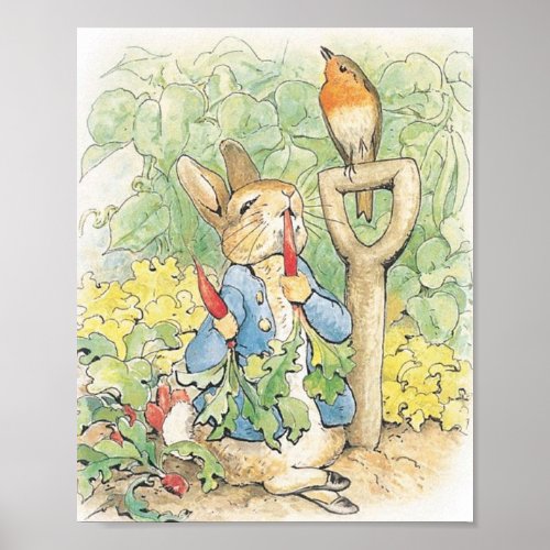 Peter Rabbit In The Garden _ Beatrix Potter Poster