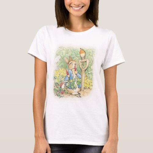 Peter Rabbit In The Garden _ Beatrix Potter T_Shirt
