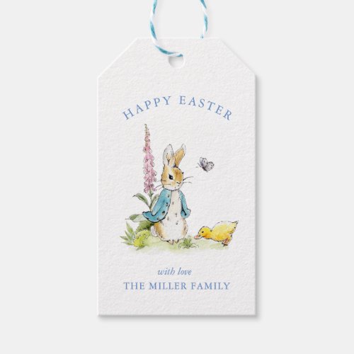 Peter Rabbit in the garden Easter  Gift Tags