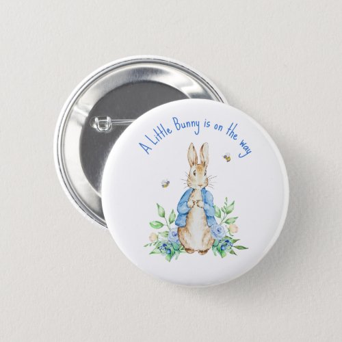 Peter Rabbit Little is on the way Button