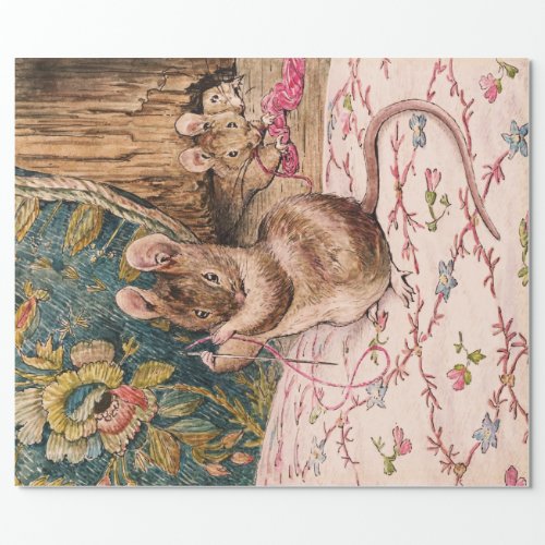 Peter Rabbit mice threading needle Tissue Paper