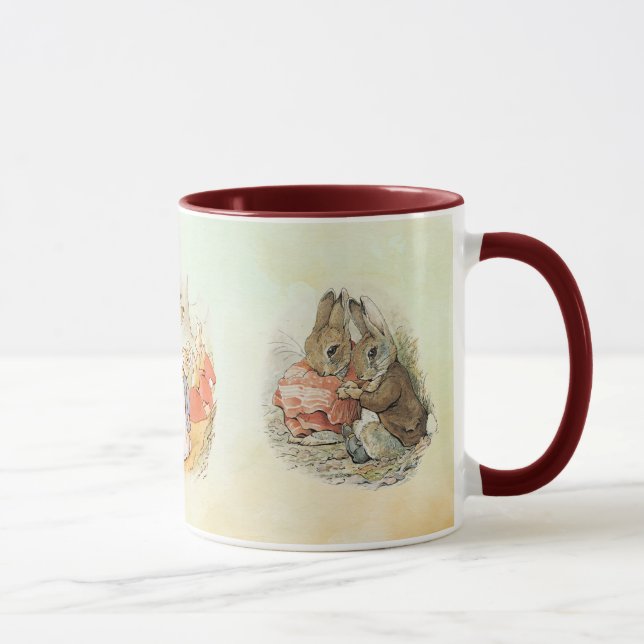 Peter Rabbit mix  Two-Tone Coffee Mug (Right)
