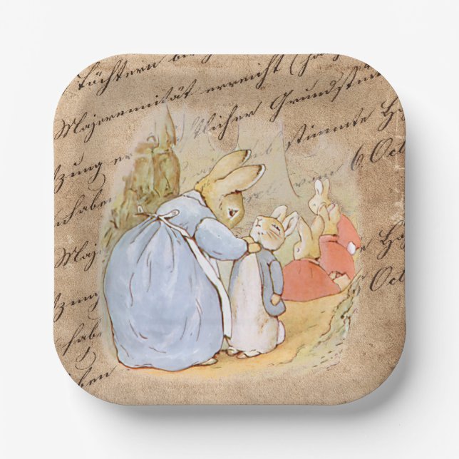 Peter Rabbit (mom)  Paper Plates (Front)