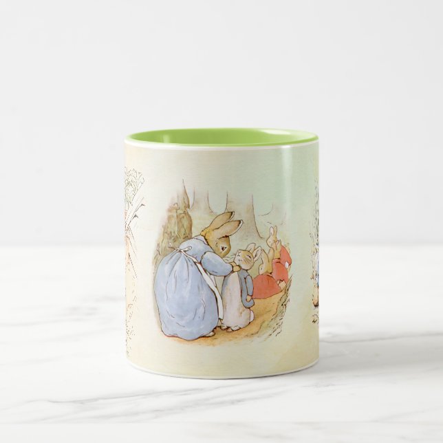 Peter Rabbit (mom)  Two-Tone Coffee Mug (Center)