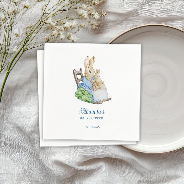 Peter Rabbit Mommy Baby Shower Napkins (Creator Uploaded)