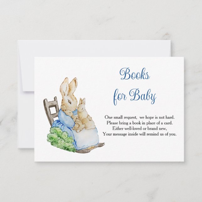 Peter Rabbit Mommy Books For Baby RSVP Card (Front)