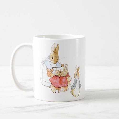 Peter Rabbit Mother Says Goodbye and Sends Them Ou Coffee Mug
