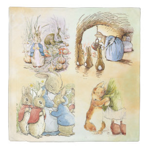 Peter Rabbit Onions Paper Plates Duvet Cover