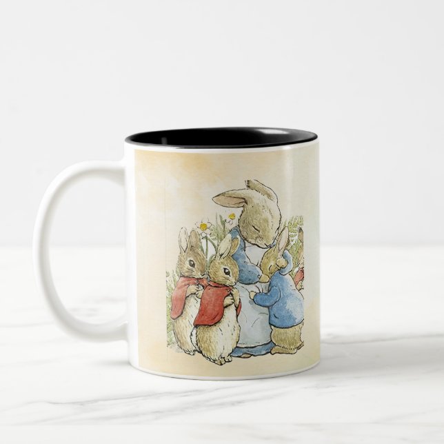Peter Rabbit Onions  Two-Tone Coffee Mug (Left)