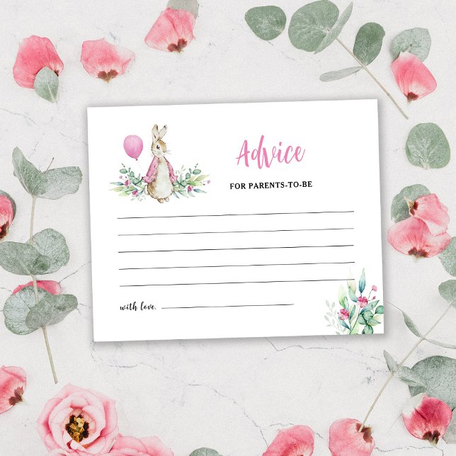 Peter Rabbit Parents-to-be Advice Card (Creator Uploaded)