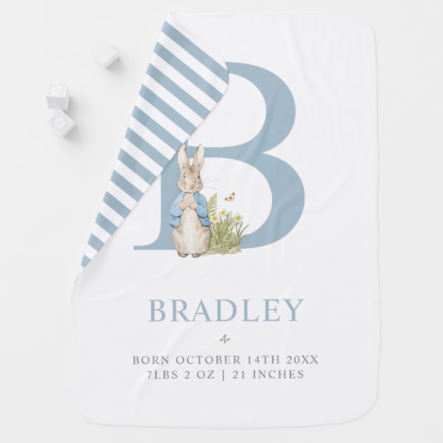 Personalised Peter Rabbit 2018 blanket