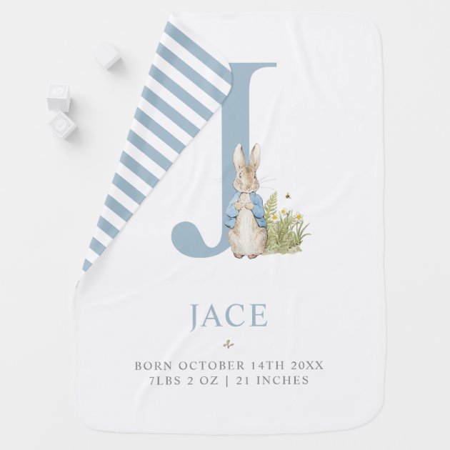 Peter rabbit personalised online blanket