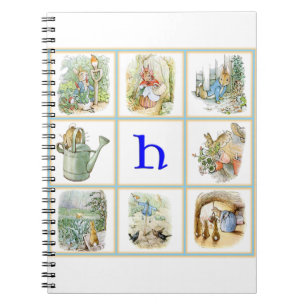 PETER RABBIT personalized with letter H Notebook
