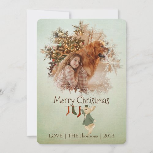 Peter Rabbit Photo Christmas Card