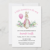 Peter Rabbit Pink Baby Shower Invitation (Front)