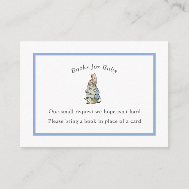 Peter Rabbit Pink Vintage Baby Book Enclosure Card (Front)