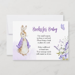 Peter Rabbit Purple Books For Baby card