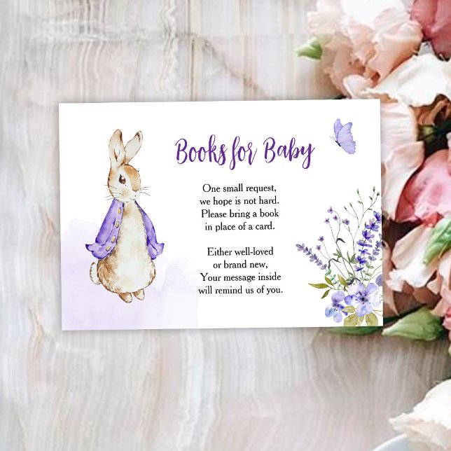 Peter Rabbit Purple Books For Baby card (Creator Uploaded)