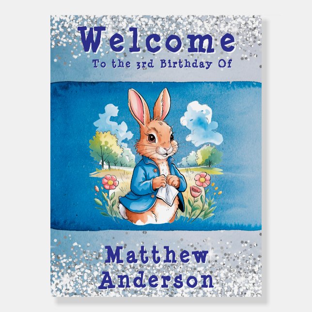 Peter Rabbit’s Garden Birthday Bash Welcome Sign (Front)