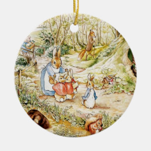 Peter Rabbit’s Neighbourhood by Beatrix Potter Ceramic Ornament