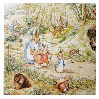 Peter Rabbit’s Neighbourhood by Beatrix Potter Ceramic Tile