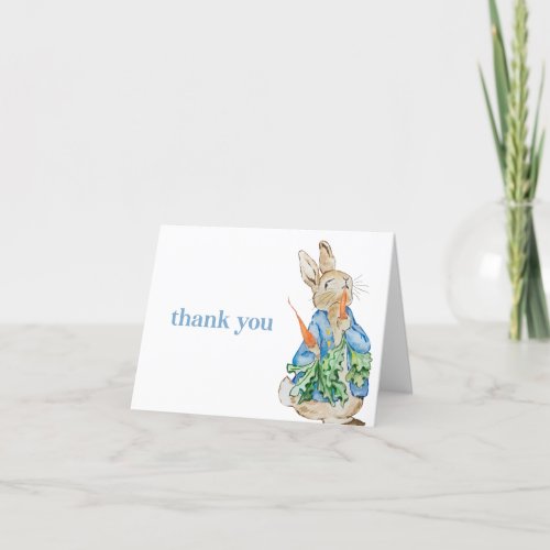 Peter Rabbit Thank You Card Baby Shower