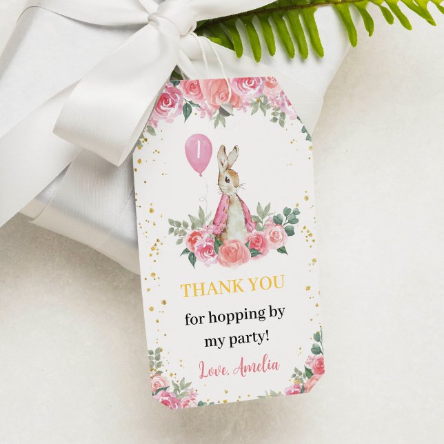 Peter Rabbit Thank You Tag Birthday Party (Creator Uploaded)